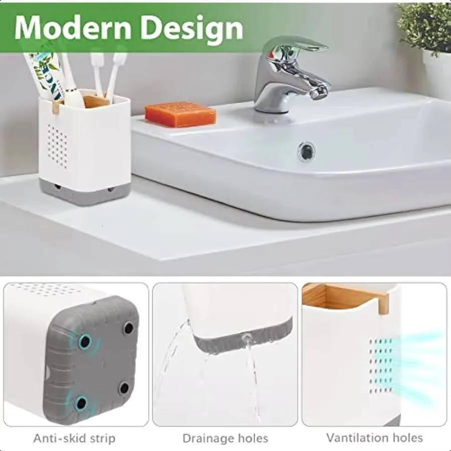 PARKMANI Portaspazzolino Per Bagno, Organizer E Conservazione Del Piano