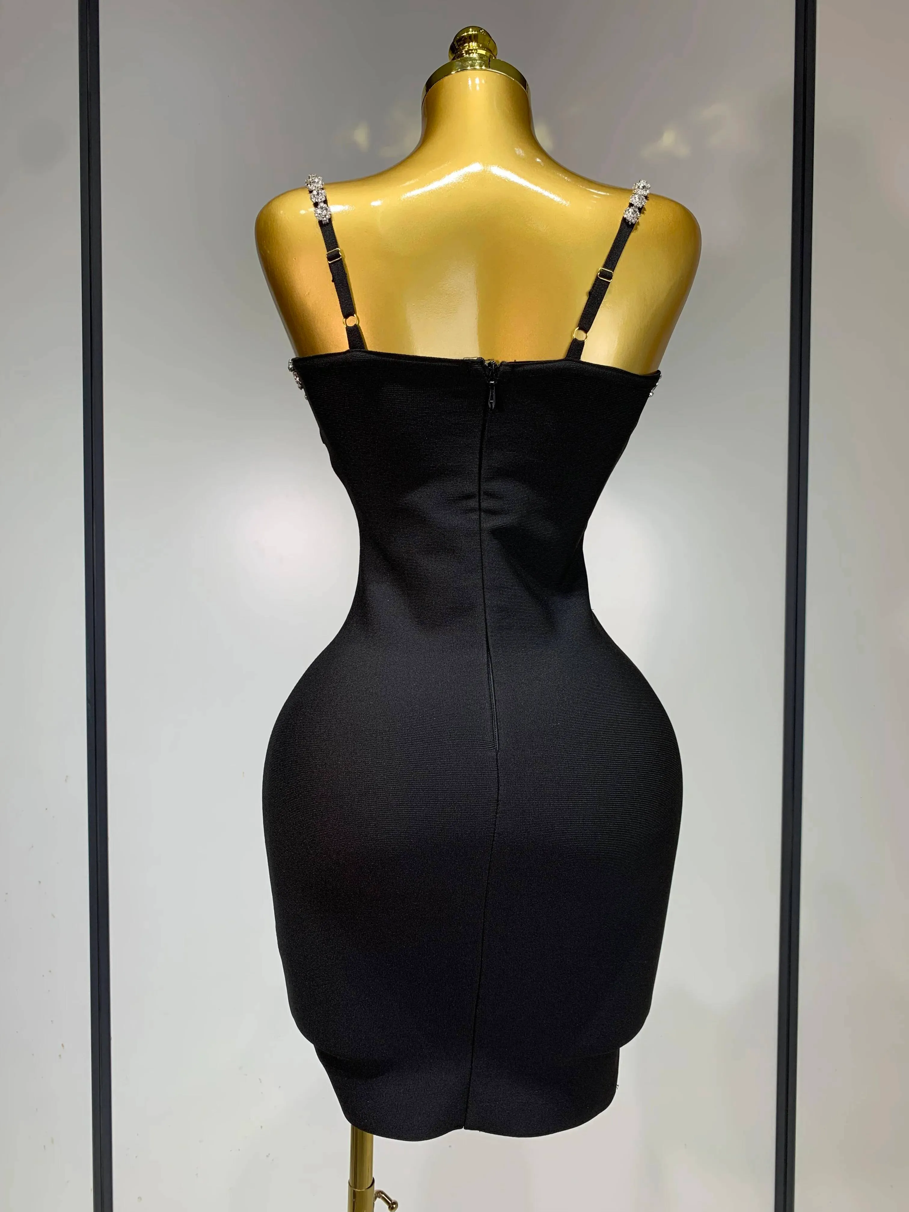 Women Sexy Sling V Neck Black Mini Bodycon Bandage... From 44,42 | DHgate Women Sexy Sling V Neck Black Mini Bodycon Bandage... From 44,42 | DHgate