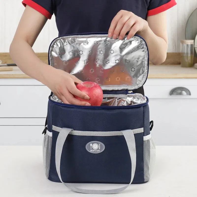 Zerodis Borsa Frigo Portatile: L'alleata Perfetta Per Ufficio, Picnic E Scuola! Isolata E Compatta, Mantiene Il Cibo Caldo O Fresco Per Ore. - 4