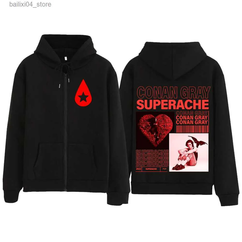 Conan Gray Found Heaven Superache Zipper Hoodie Zip Up Hoodies