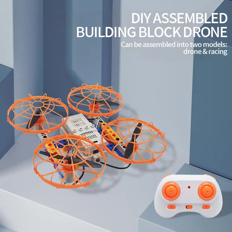 Kit De Dron De Madera Para Montar – Cuadricóptero De 4 Ejes Con Estabilización – Proyecto STEM De 24x19x5 Cm Para Niños Y Adultos