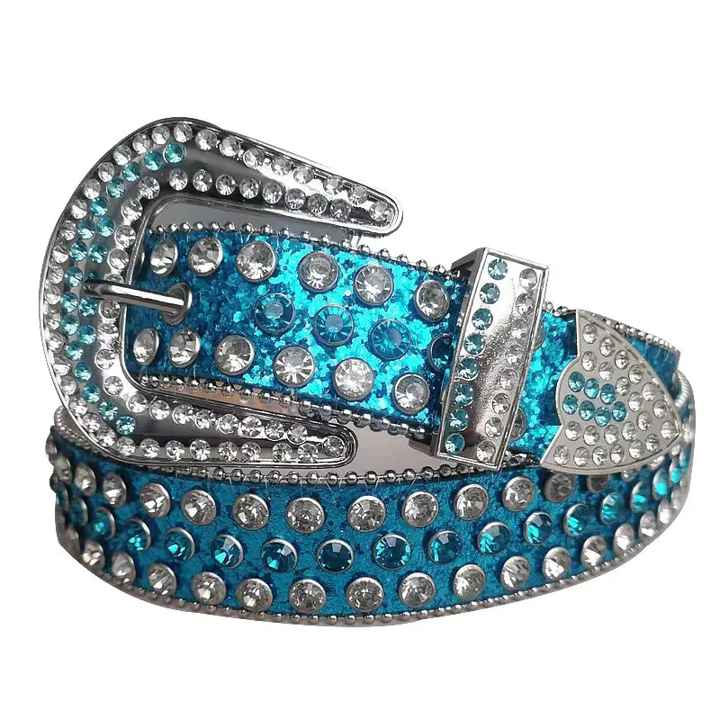 BB Simon Womens Needle Buckle Western Belt Beaded... From  display picture 3