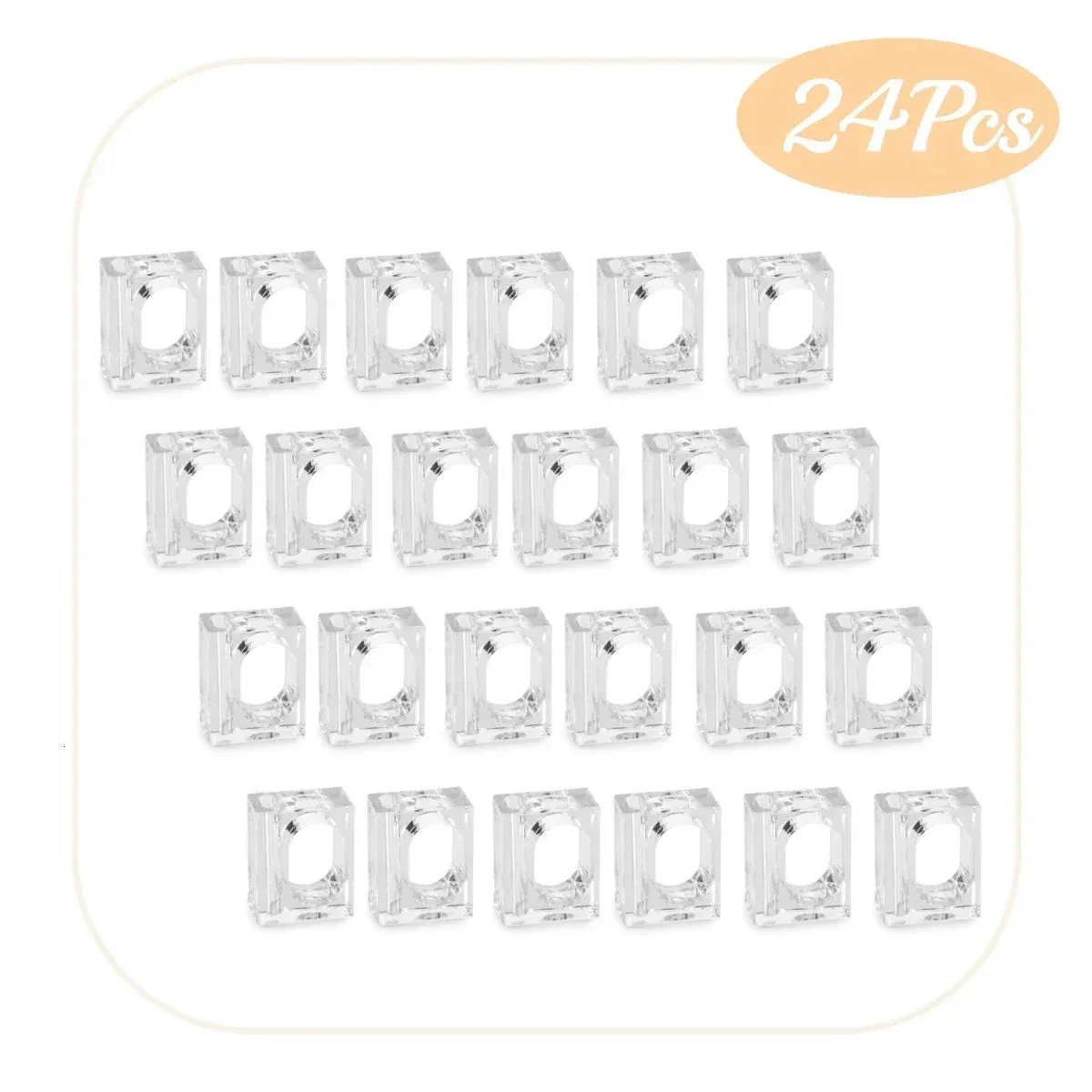 Omada Design Portatovaglioli da Tavola, Portasalviette in Acrilico, Made in Italy, Linea Square