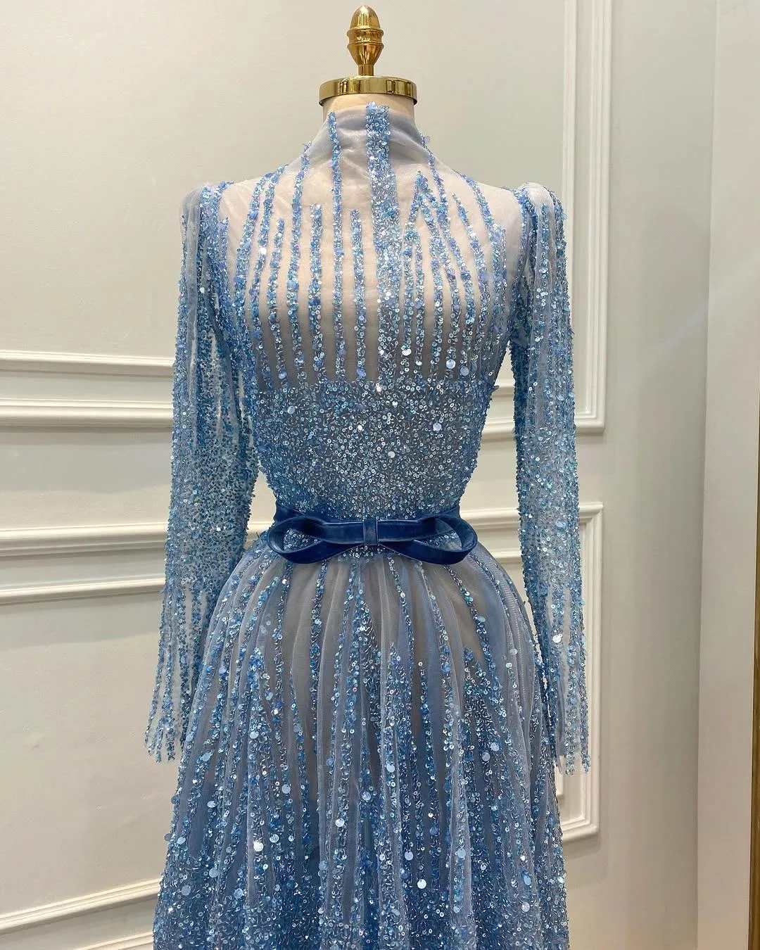 sachin and babi light blue dress Sexy Backless Prom Dress Long, Pageant Dress, Evening Dress, Dance Dre –  DressesTailor main image 0