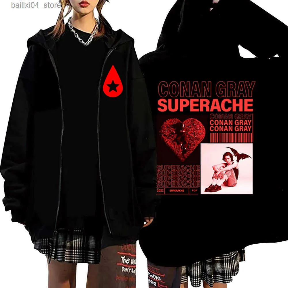 Conan Gray Found Heaven Superache Zipper Hoodie Zip Up Hoodies
