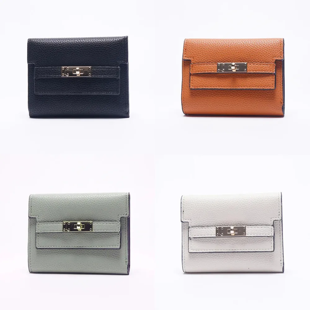 ☆ DHgate 추천 핫 아이템: 여성을위한 세련된 짧은 지갑, PU 가죽 이조물 클러치, 한국 스타일 숙녀 지갑