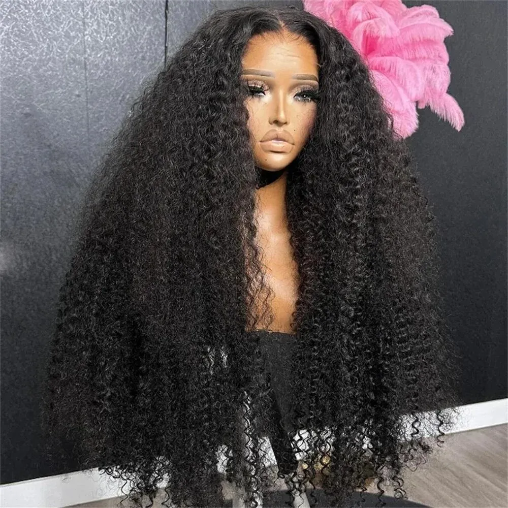 13x4 Curly Wave HD Lace Front Kinky Curly Wig For... From 