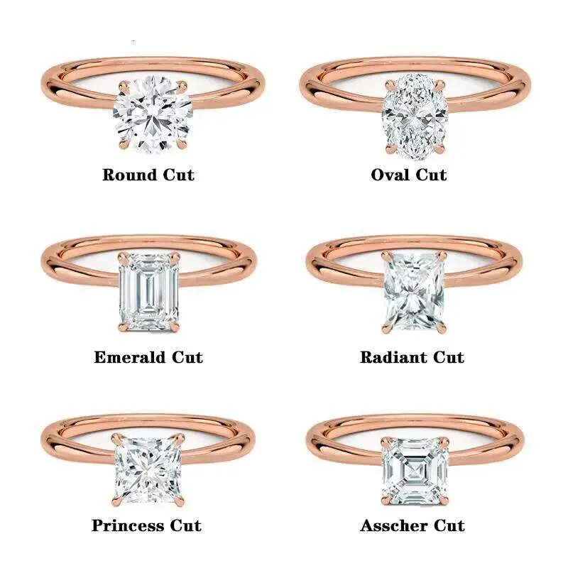 Bague Fiançailles Diamant De Labo 1 Carat Or Jaune 10k - Certifiée IGI VS1/E, Taille 7