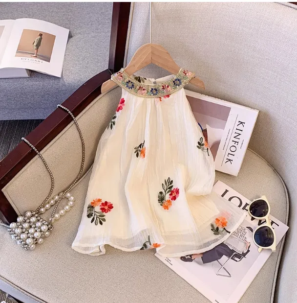 Linda Baby Christening Dresses   Knee Length Cotton... 