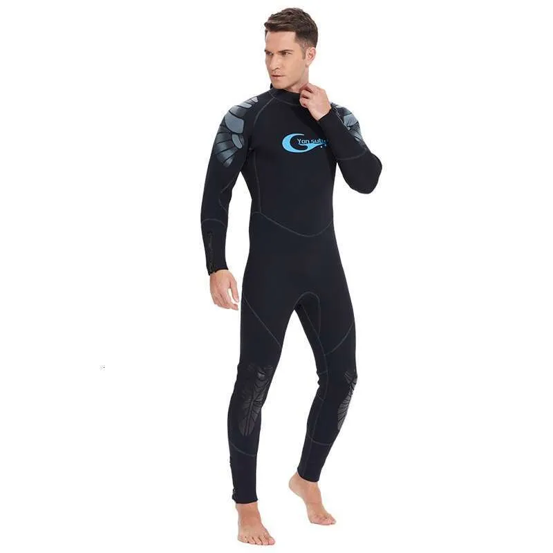 Wetsuit Combinaison de plongée courte en néoprène thermique à manches courtes pour homme Protection UV pour plongée avec tuba, jaune, M Wetsuit Combinaison de plongée courte en néoprène thermique à manches courtes pour homme Protection UV pour plongée avec tuba, jaune, M