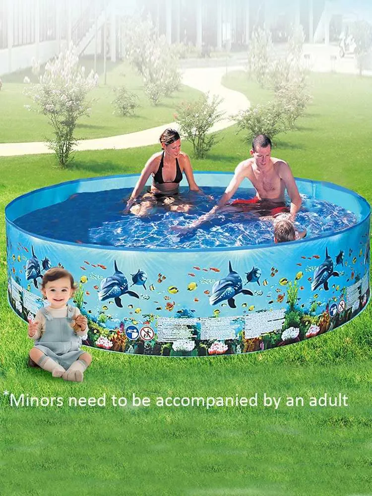 Piscine Gonflable Extérieure Avec Pulvérisation – 170x103x65 Cm – Motif Animalier – Pour Enfants, Jardin Et été