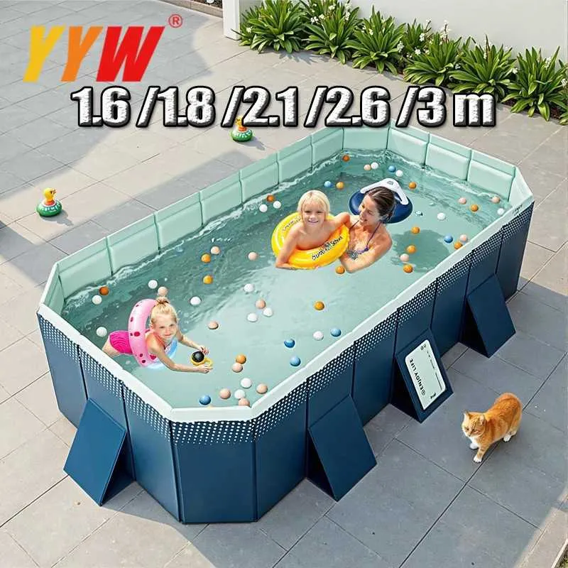 Kid Pool Face Shell Portable Foldable Big Swimming Pool For Kids And... From Time_brocade1 ...