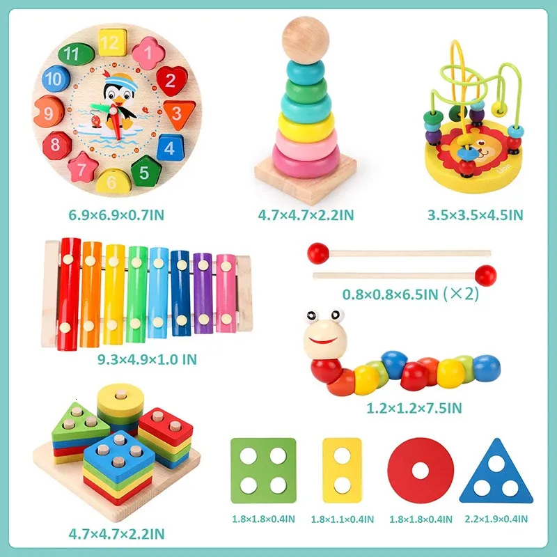 Logic Math Boxes Montessori Wooden Logical Reasoning Blocks ... Learning Toys | DHgate