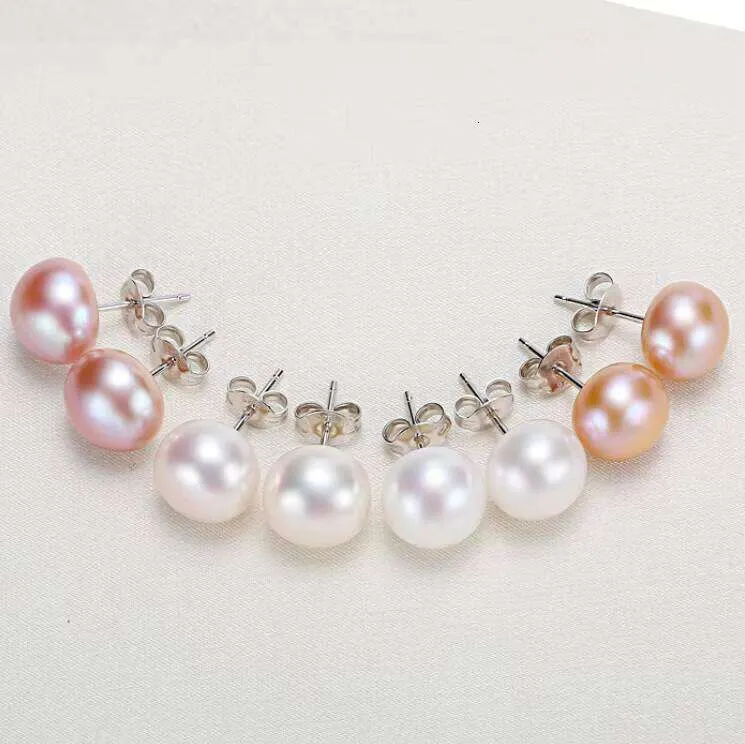 Acquista SENIKO 8-9mm Orecchini di perle d'acqua dolce naturali Geometria Design Moda Orecchini a clip con zirconi cubici per regalo per donne e ragazze in Italia a partire da 11