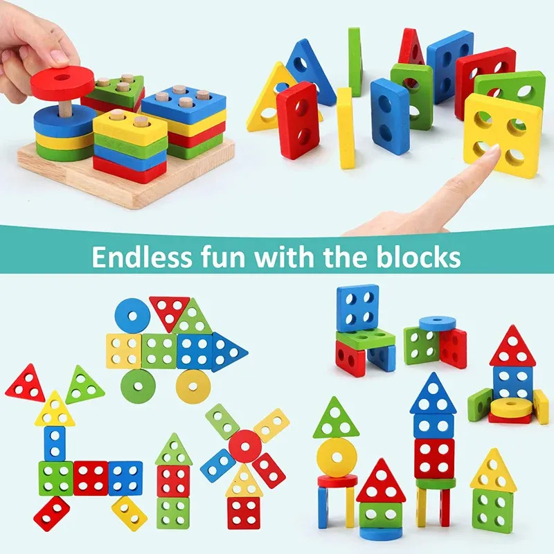 Logic Math Boxes Montessori Wooden Logical Reasoning Blocks ... Learning Toys | DHgate