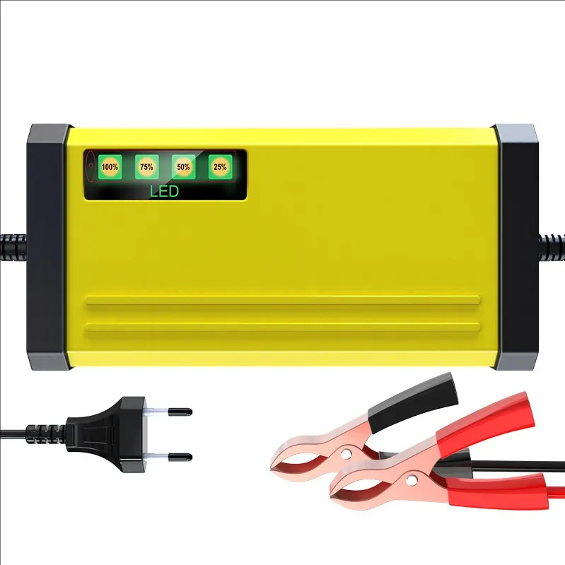 12V 2Aカーオートバイ用スマートバッテリー充電器 パルス修理、鉛酸