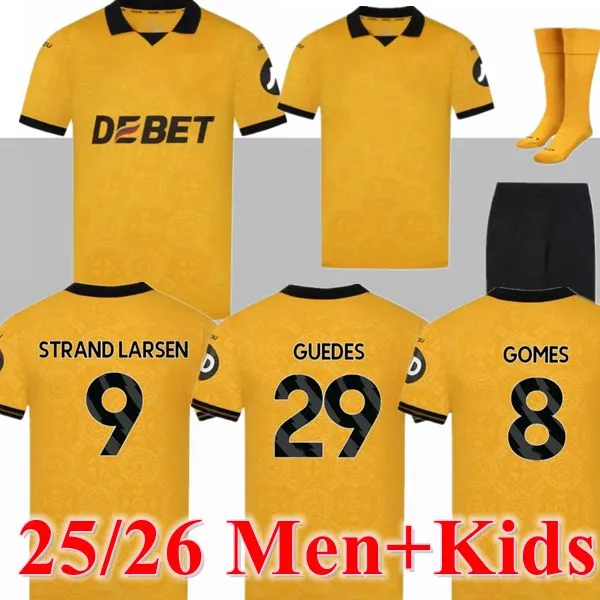 Wolverhampton Wolves 2025/26 Soccer Jersey - Official Home & Away