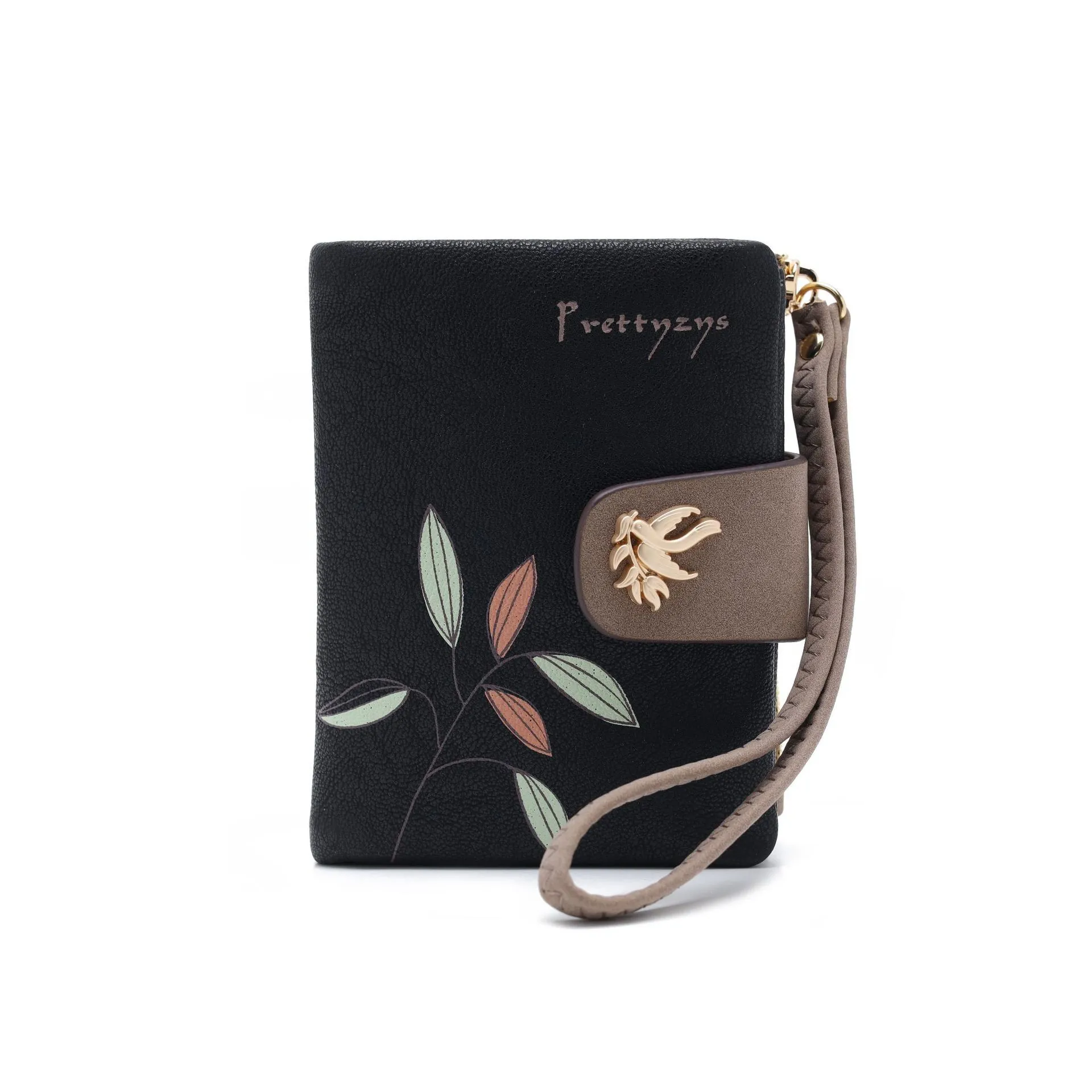 ☆ DHgate 여성을위한 인쇄 된 지갑, 지퍼가있는 디자이너 영감 동전 지갑, 접이식 버클 폐쇄 | 오늘 ₩26,310 특가