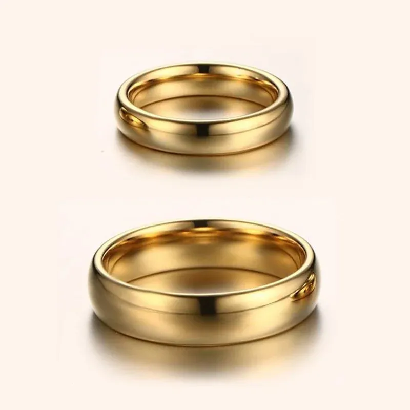 Fashion Golden Engagement Wedding Ring Couple Simple Style Fine Jewelry Anniversary Gift Men And Women 250627_voghion.com