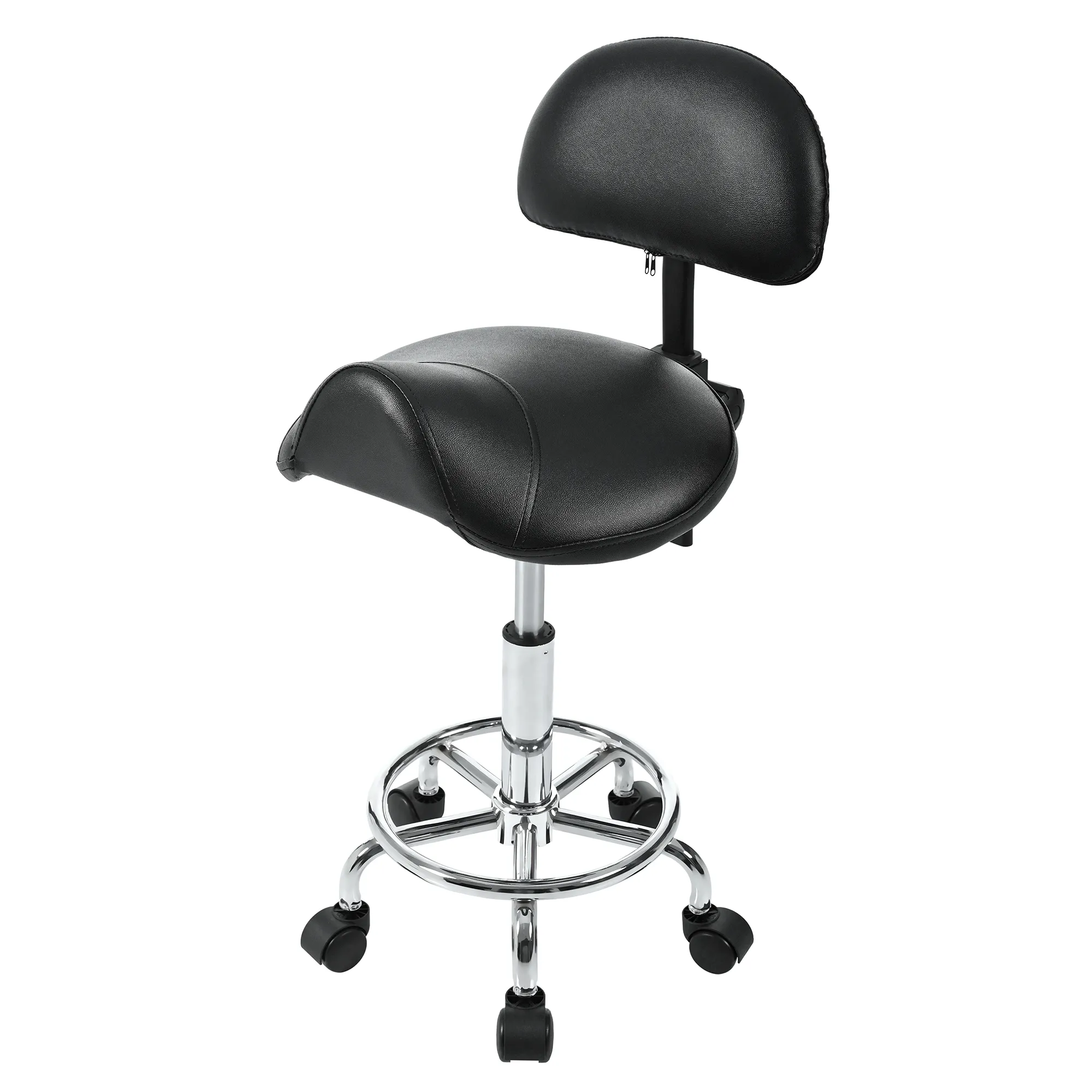 Peddlestool Designs Ergonomic Saddle Pedal Stool With Back Support, Rolling Pedal Stools ...