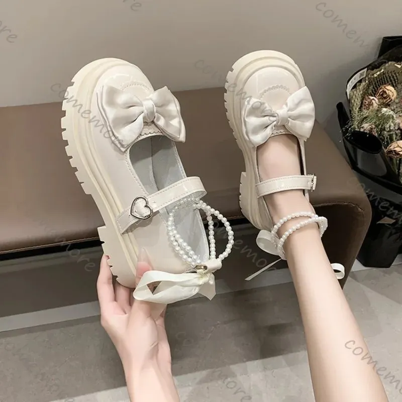 Domande Da Donna Delle Donne Casual Kawaii Catena Di Perle Mary