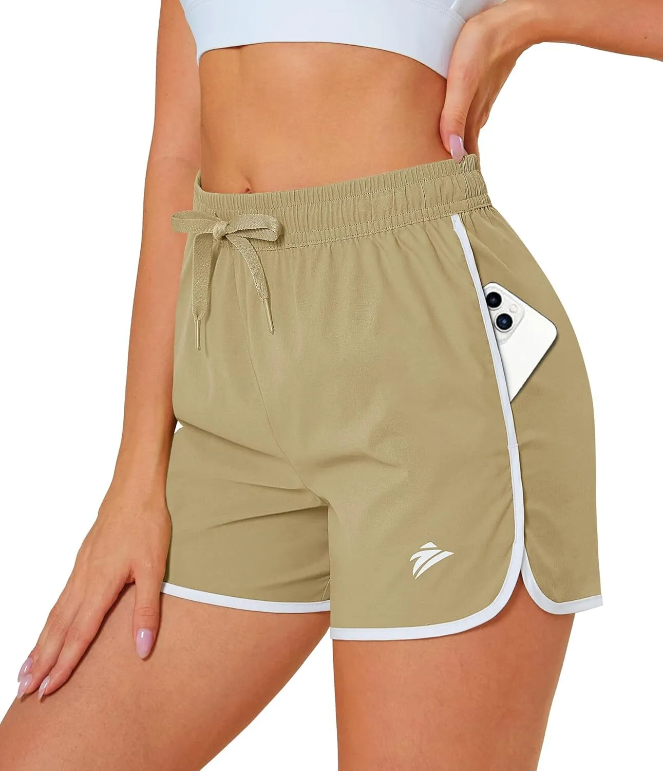 Pantaloncini Corsa Leggeri Ragazzi: Asciugatura Rapida Con Tasche Con Cerniera, Per Palestra E Trekking