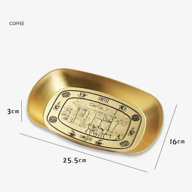 25*16*3cm Vintage Tinplate Rolling Tray 16 Styles... From 1,12 €