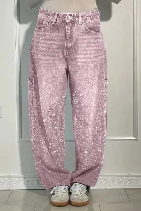【dydoshop】24fw HeavenSent Loose jeans DHgate.com:Loose Fit Embroidered Jeans - Retro Hip Hop Style