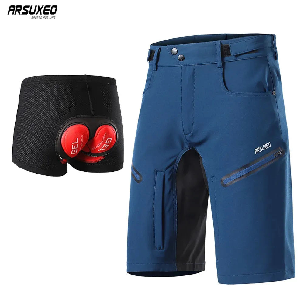 Arsuxeo Men's Cycling Underwear Shorts 5D Padded Bike Shorts Cycling