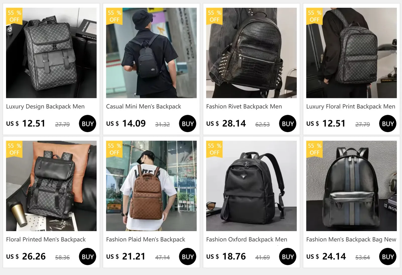 Casual Small Mens Backpack Lightweight Multi-function Chest Bag_voghion.com