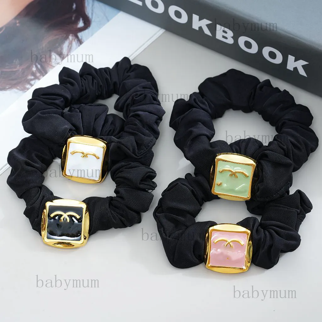 Designer CC Letters Black Elastic Hair Bands   Simple... 