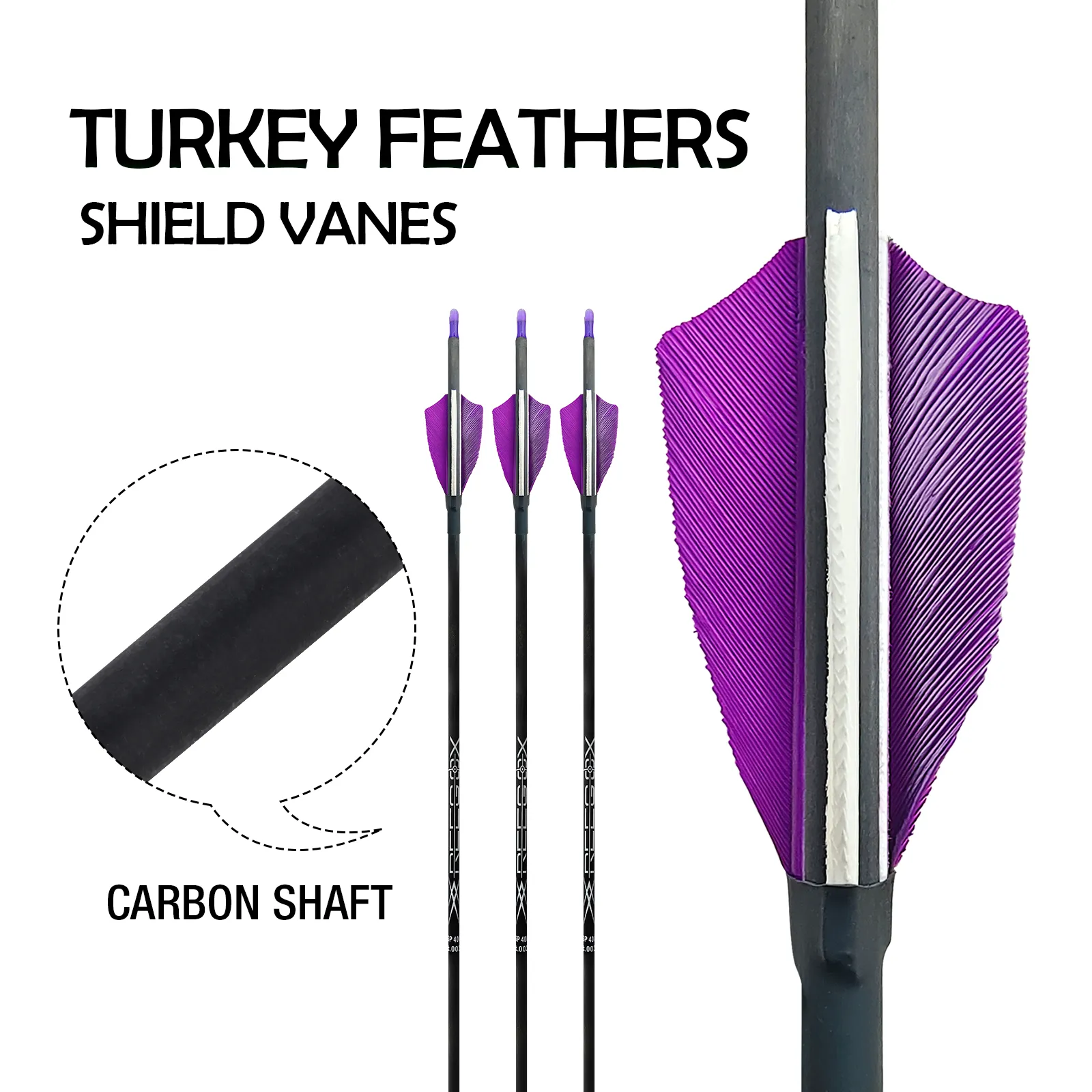 Flèches De Chasse De 4,2 Mm Sans Pointes De Flèches 31 Pouces De Carbone Arcs