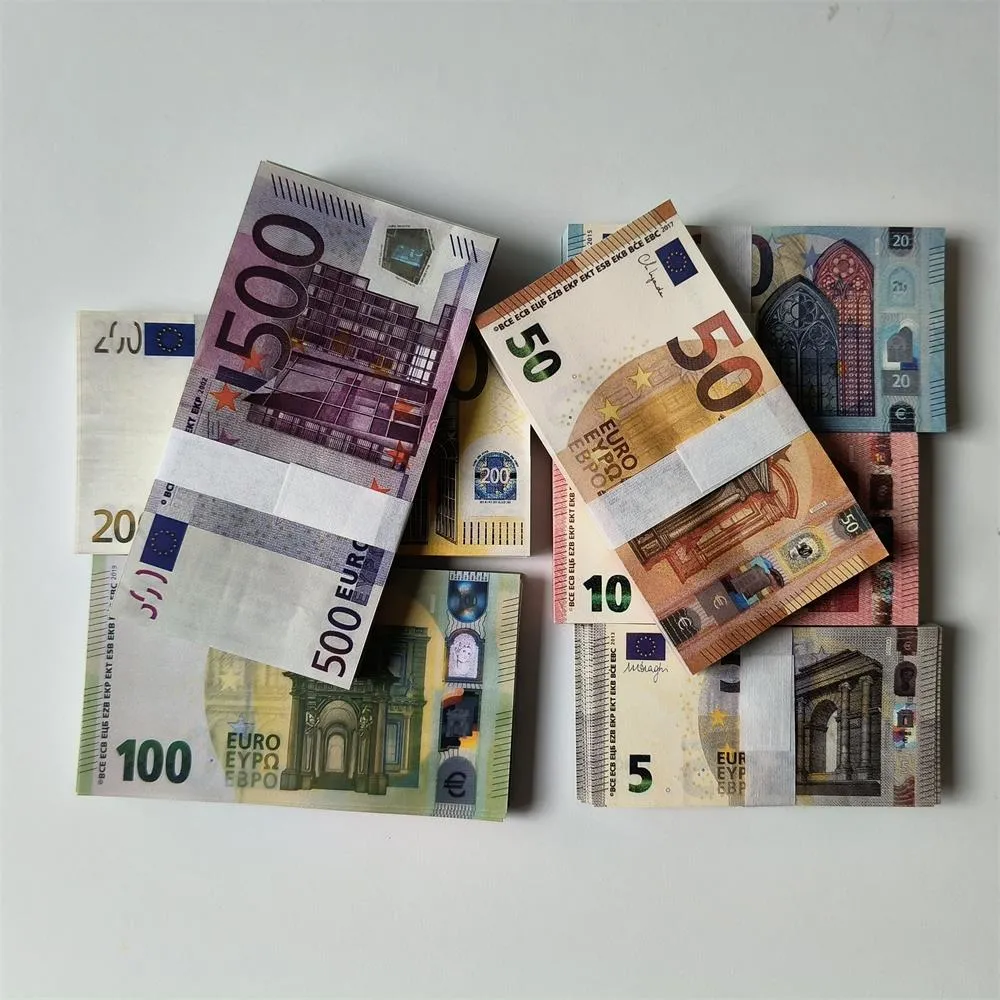3A Supplies Fake Money Euros Banknote 5 10 20 50 100 200 Realistic Money  Pounds Toy Bar Props Copy Money US Currency Movie Money UK Faux Billets  74*41mm 50% Size From 6,38 € | DHgate