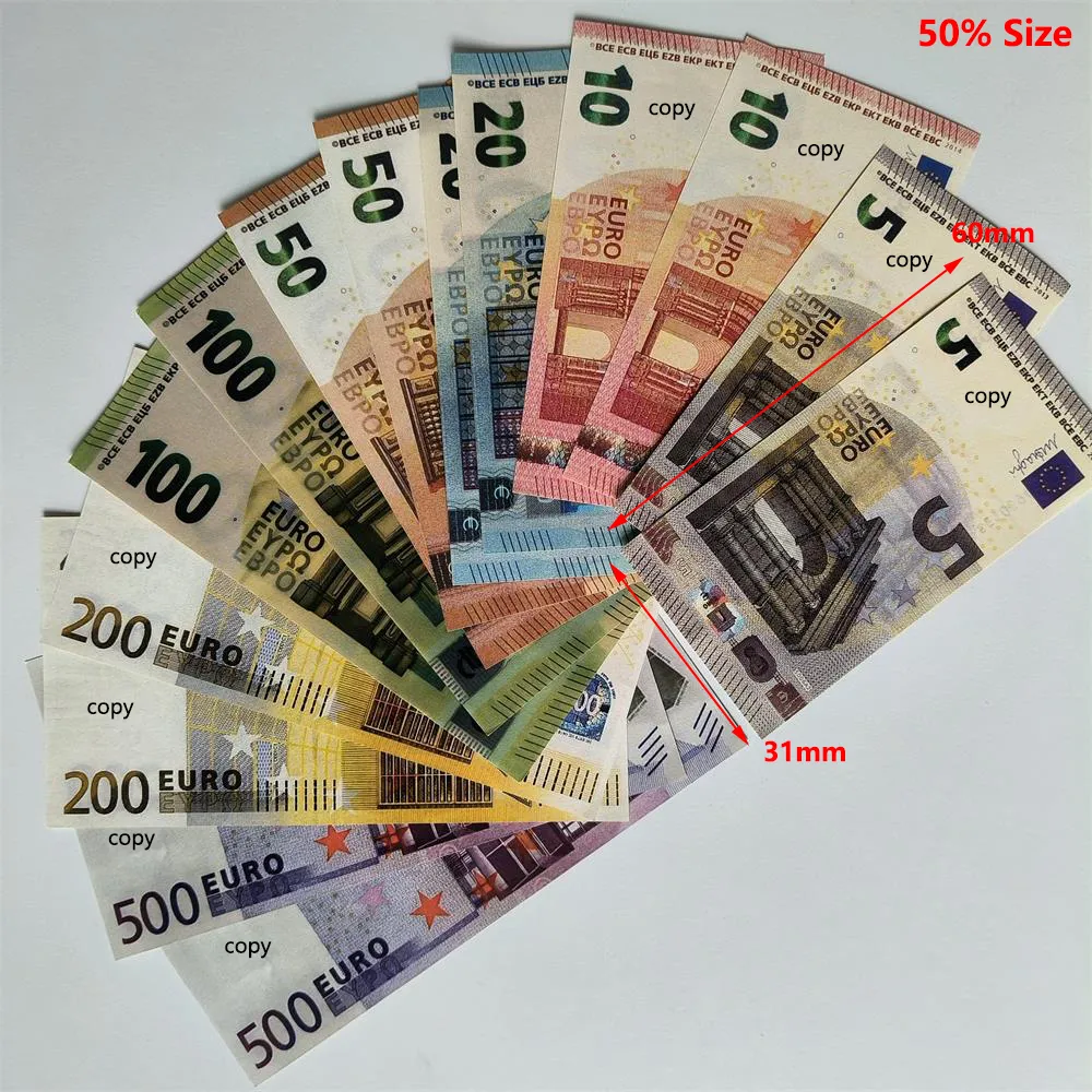Save Big on Bulk Fake Money Props Party Supplies Fake Money Banknote 5 10  20 50 100 200 500 Euros Pounds 3A Realistic Toy Bar US Props Copy Currency  ...