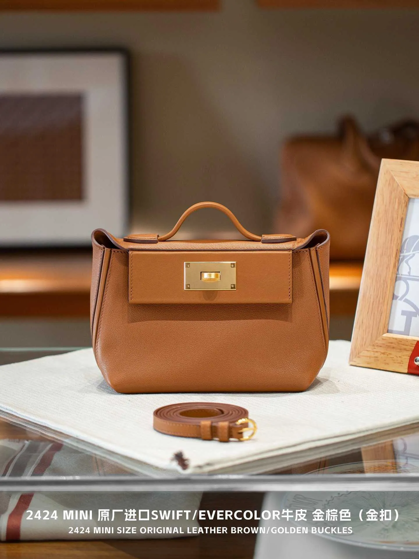 Brand KELY 2424 Bag 2025 New Top Layer Cowhide Steel Hardware Mini Genuine  Leather Womens Handbag Tote Shoulder Crossbody NKCL From 278,59 € | DHgate