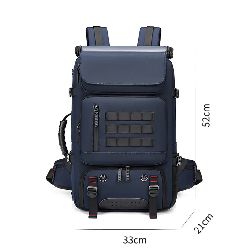 OC119M45 Men's And Women's Backpack Outdoor Leisure Large Capacity Multifunctional Canvas Cloth Vacuum Compression_voghion.com