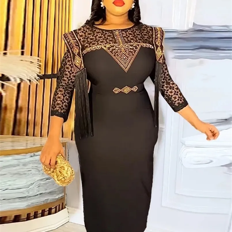 Elegant Women's Party Dress African Clothing Sequin Fringe Dress Office Women's Overalls Summer Bodycon Maxi Robes from Dhgate Urban Sexy Dresses