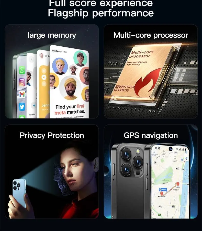 SERVO 19PRO Flagship Mini Small Smartphone Android 12, 4G Network