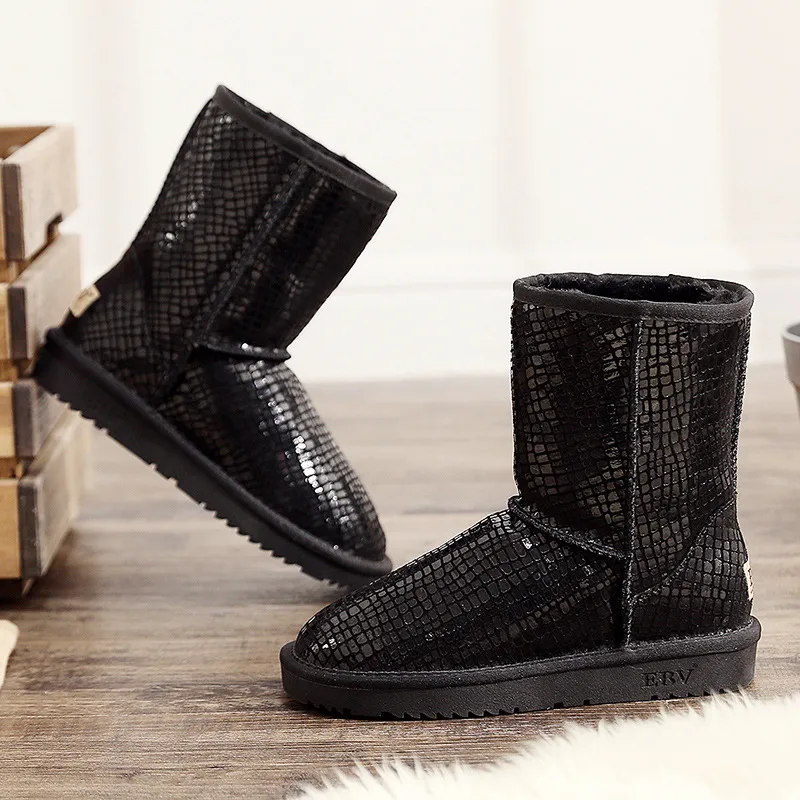 EBV Designer Free Shipping High Quality Cowhide Snow Boots Genuine Leather Keep Warm Outdoor Waterproof Slip-resistant_voghion.com