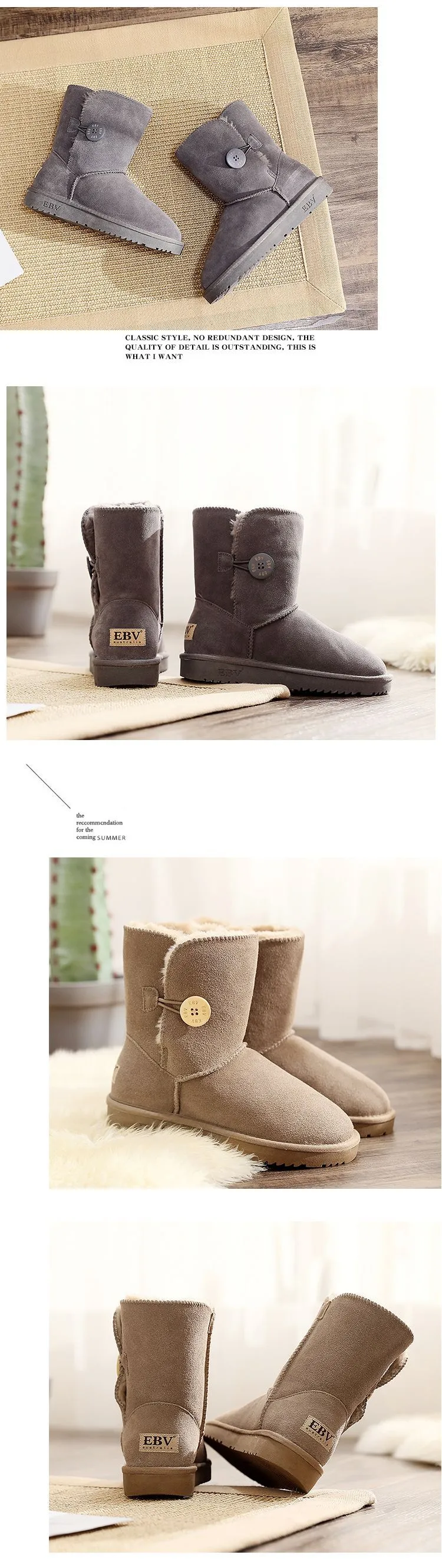 Designer sneeuwlaarzen voor dames van echt leer warm_voghion.com