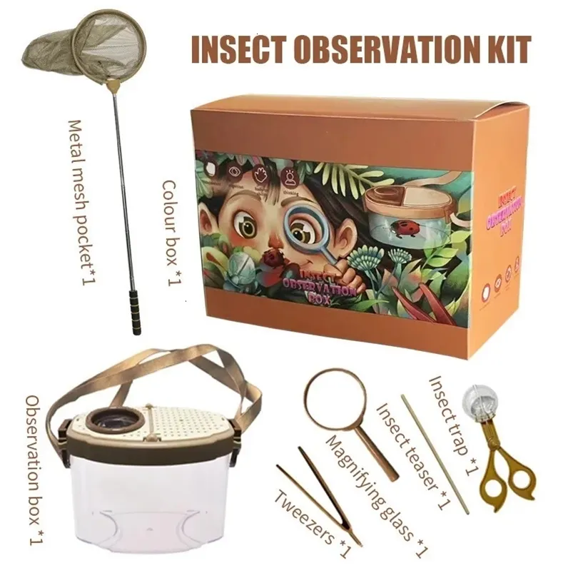 Enlarged Glass And Mesh Bug Bug Observation Box For Kids Transparent ...