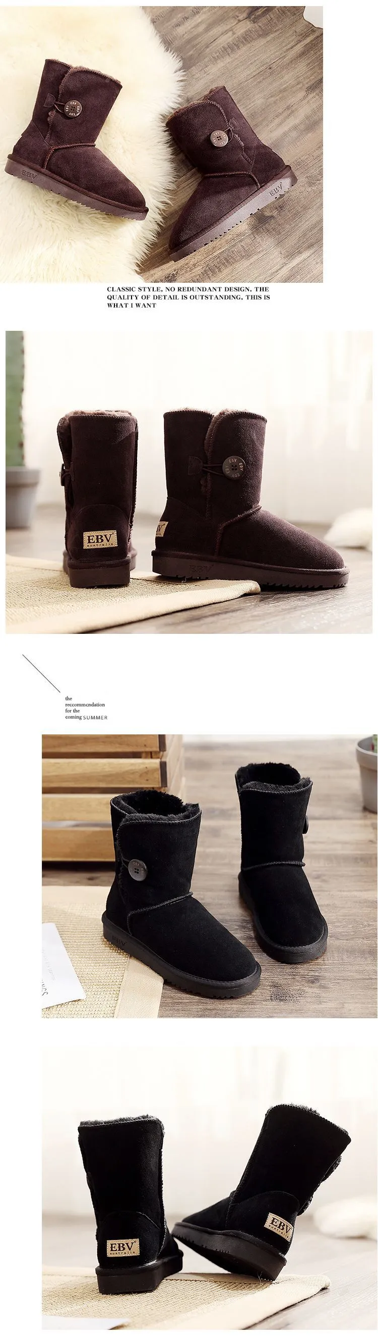 Designer sneeuwlaarzen voor dames van echt leer warm_voghion.com