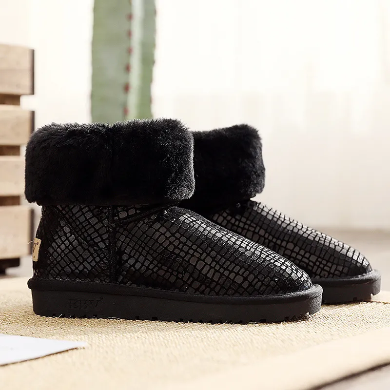 EBV Designer Free Shipping High Quality Cowhide Snow Boots Genuine Leather Keep Warm Outdoor Waterproof Slip-resistant_voghion.com