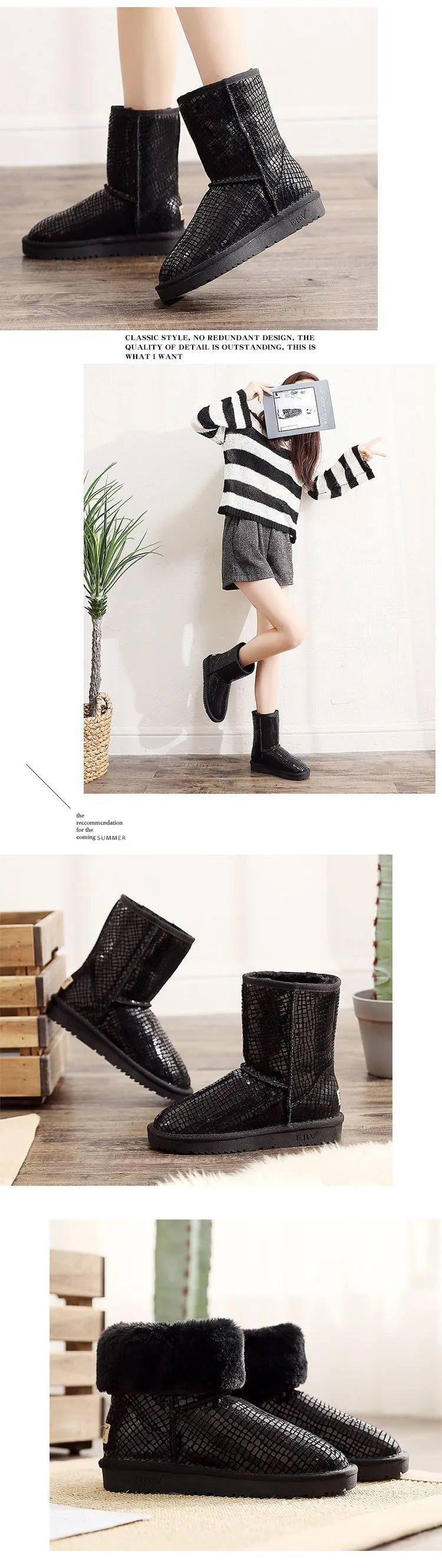 EBV Designer Free Shipping High Quality Cowhide Snow Boots Genuine Leather Keep Warm Outdoor Waterproof Slip-resistant_voghion.com