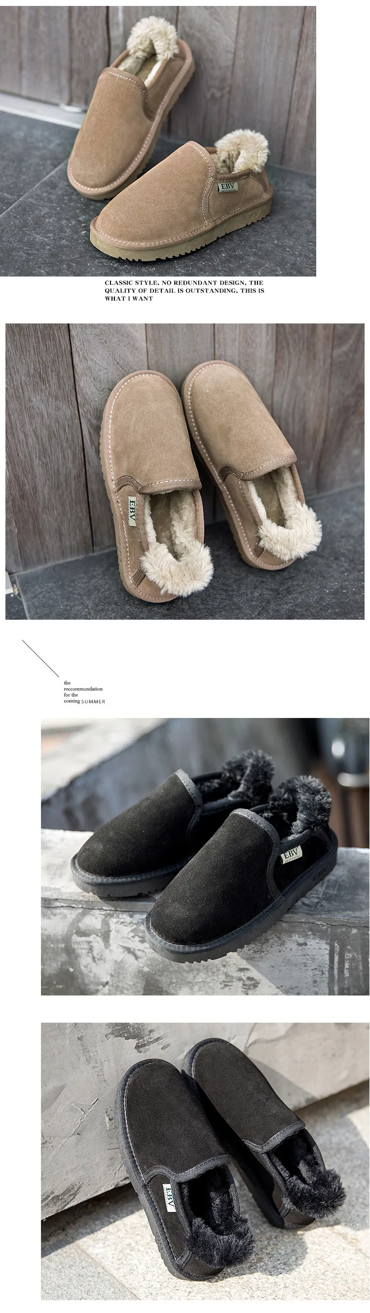EBV Designer Shoes Free Shipping High Quality Cowhide Bow Snow Genuine Leather Keep Warm Outdoor Fashion Short Boots For_voghion.com
