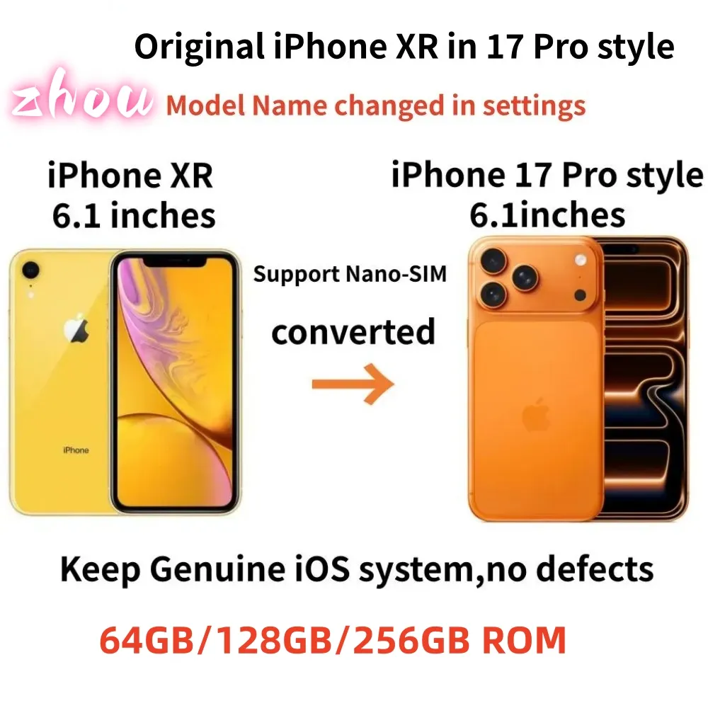 Refurbished Apple IPhone XR In IPhone 17 Pro Style  From