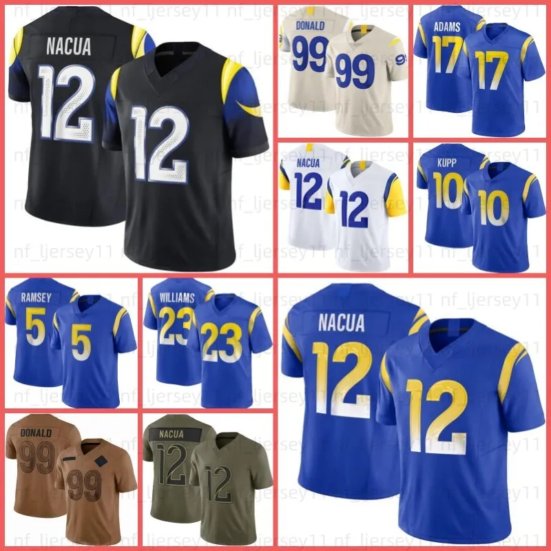 Save Big on Bulk Nfl Davante Adams Jersey 17 Davante Adams Puka Nacua  Matthew Stafford Football Jersey Jared Verse Aaron Donald Kyren Williams  Braden