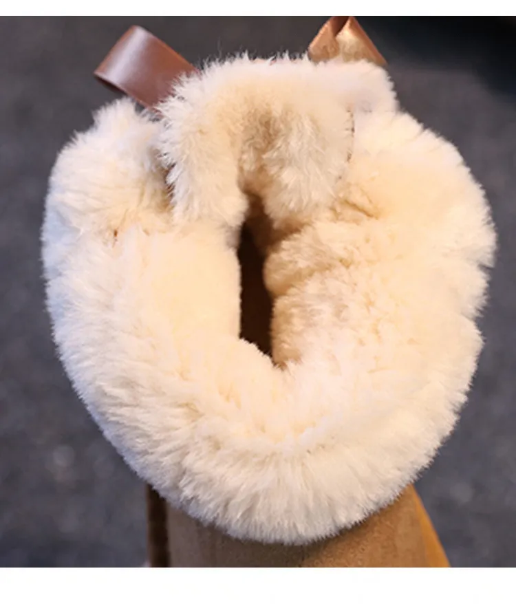 Designersnöskor för barn i varmt halkfritt skinn_voghion.com