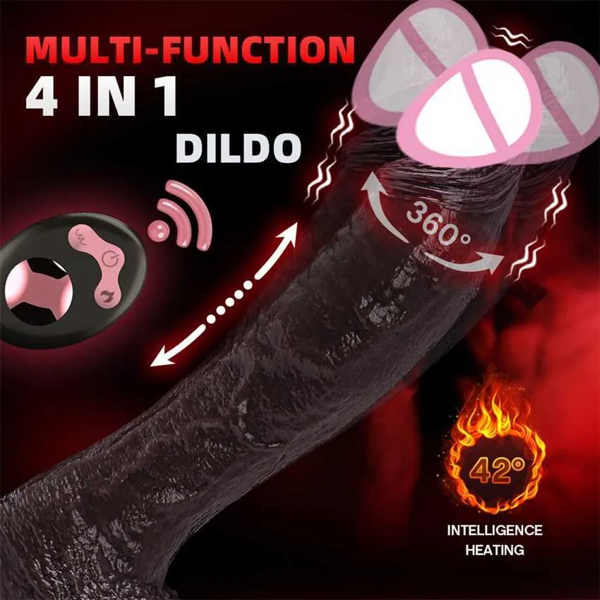 Ergonomic Design Super Long Realistic Black Dildo Vibrator Telescopic Swing  Heating Silicone Dildo Remote Control Vibrator for Women from Dhgate  Extensions