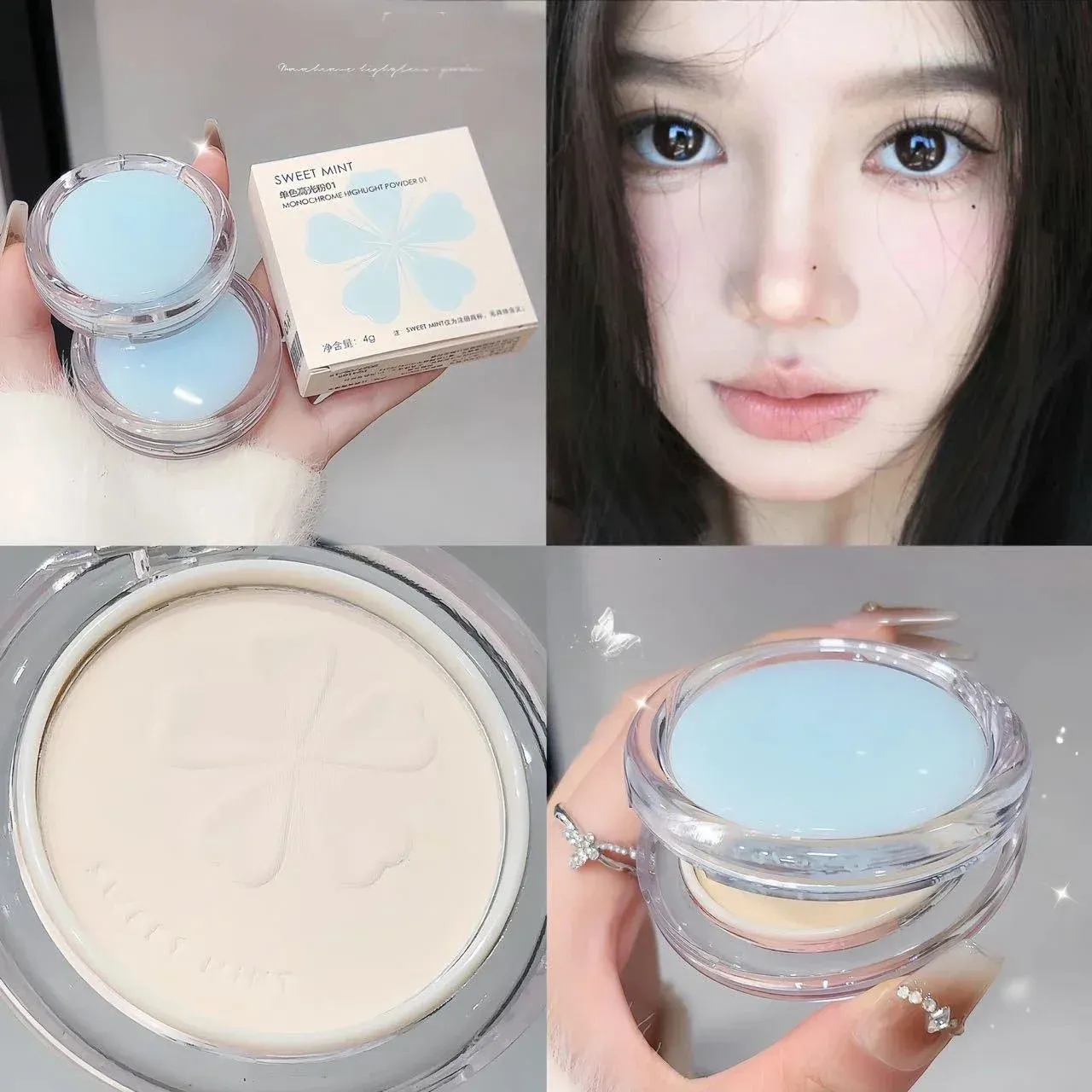 Matte Oil Control Pressed Powder Waterproof Concealer Setting Powder ...
